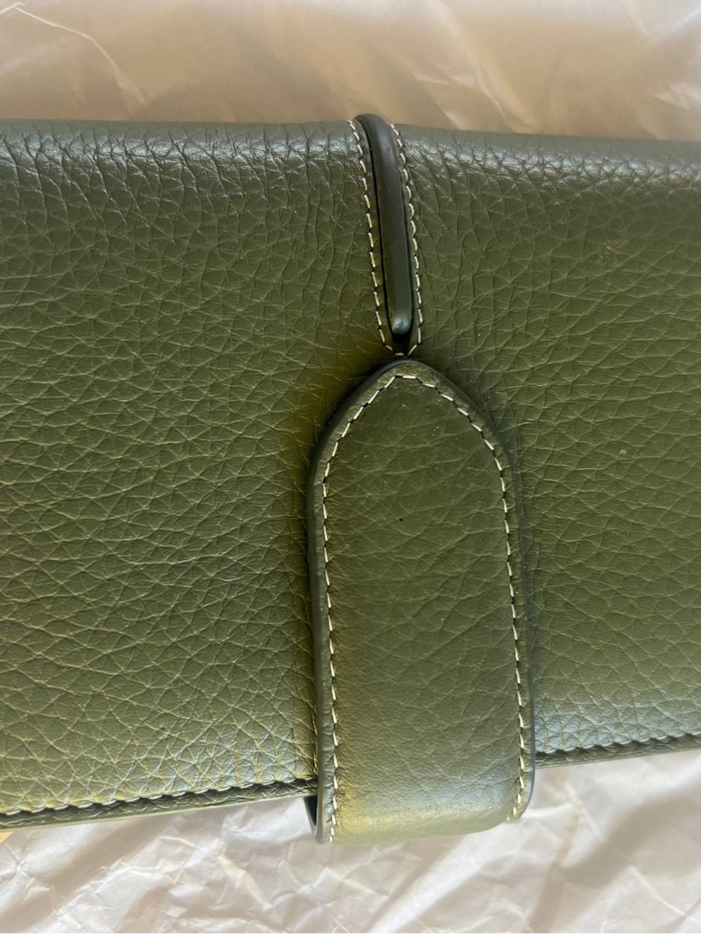 NEW: RADLEY LONDON Hillgate Medium wallet, green/olive Pebbled leather - Picture 3 of 9